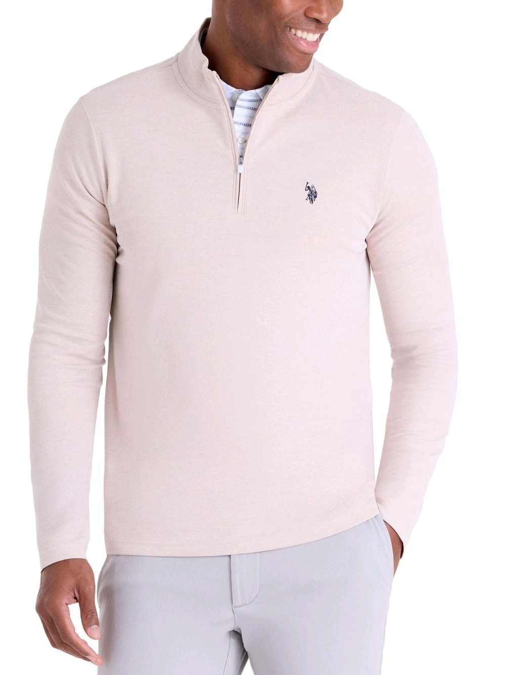 U.S. Polo Assn. Men's Quarter-Zip Pullover Shirt